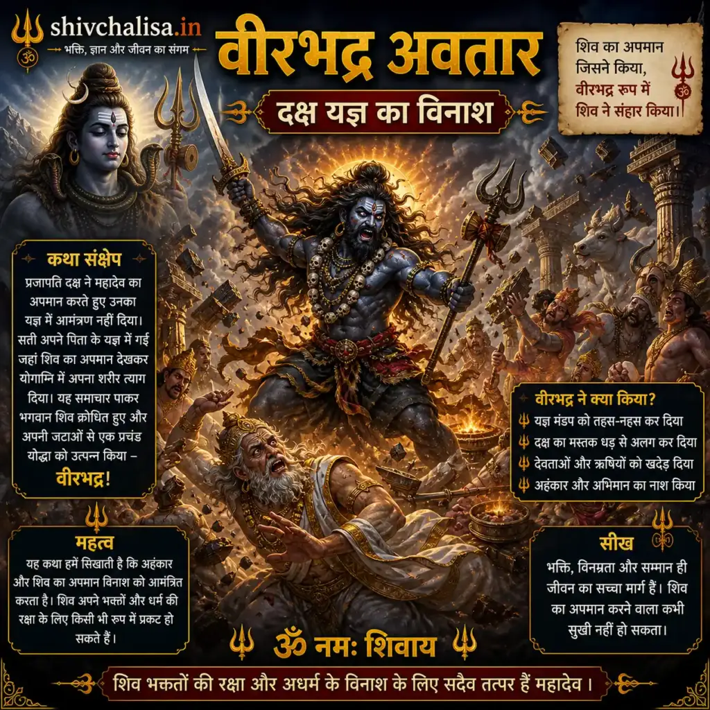 Vir Bhadra Avatar Daksh Yagna ka vinash
